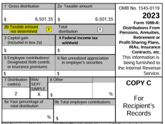 IRA 1099-R for blog