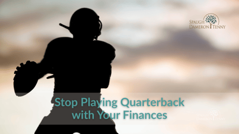 Busy professional acting as quarterback, juggling conversations with multiple financial advisors