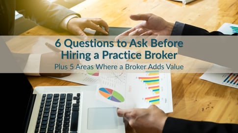 practice owner reviewing sale terms with advisor
