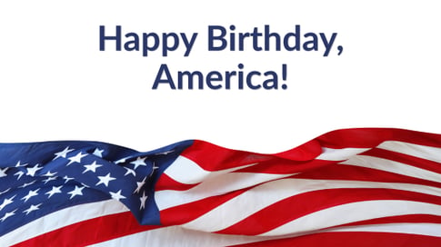 American flag displayed in celebration of the United States’ 250th birthday