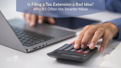 Reviewing your financial information to see you should file a tax extension