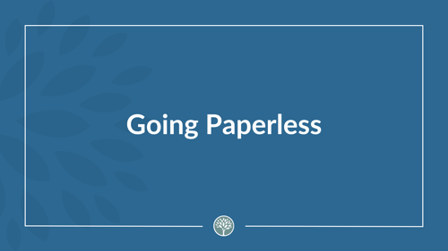 Going Paperless