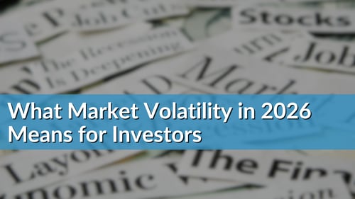 Shane Tenny explains early 2026 market volatility using a January Barometer chart based on historical S&P 500 returns.
