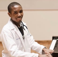arron playing piano